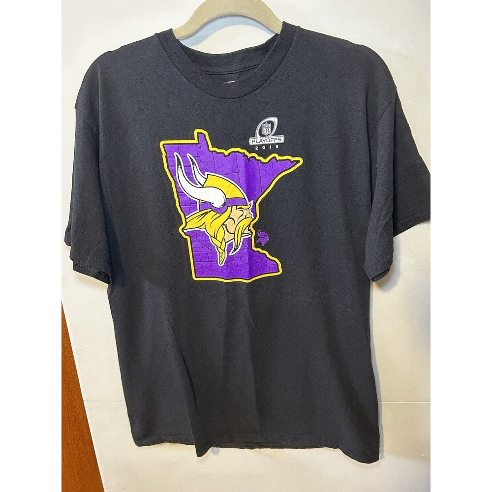 NFL Team Apparel Minnesota Viking Football 2019 Playoff T Shirt Men’s Large